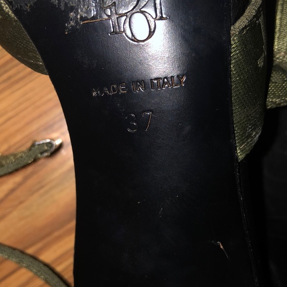 DIOR HEELS GREEN SIZE 7 - Picture 5 of 5
